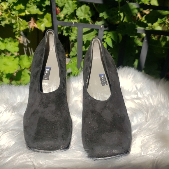 Bally Shoes Safarie High Heels Black suede - Picture 4 of 11